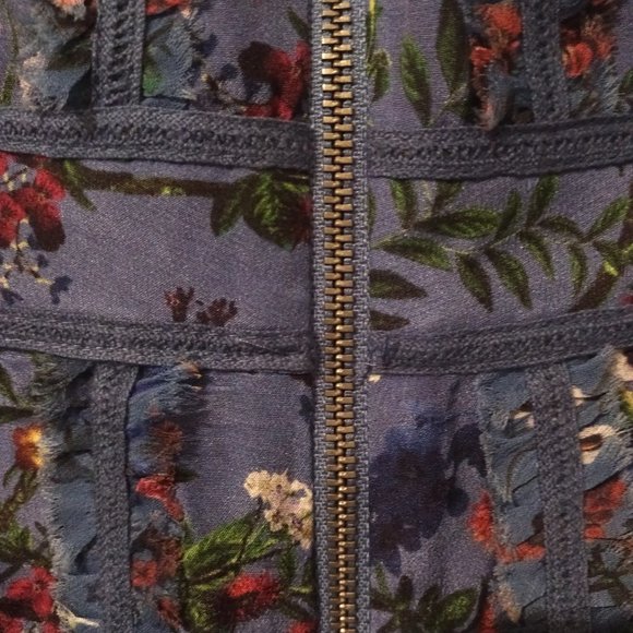 Alice + Olivia Blue Floral Dress - Picture 6 of 7